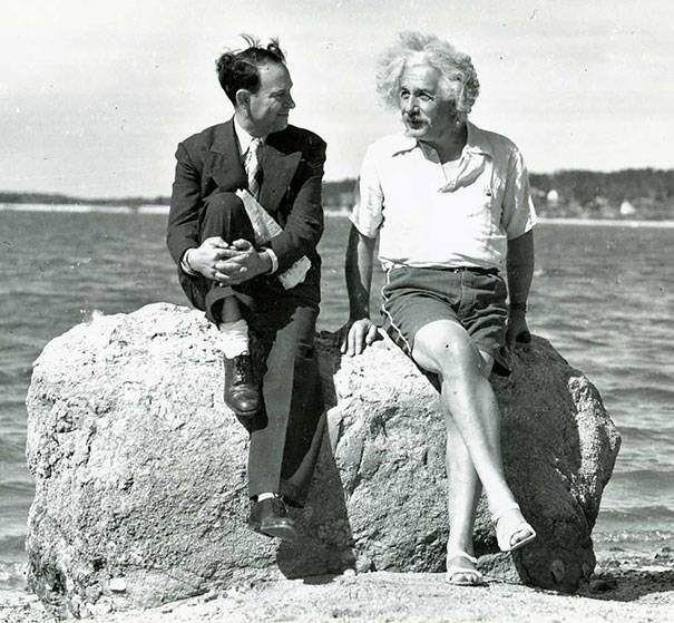 1.) Einstein at Nassau Point, Long Island, New York in the summer of 1939.