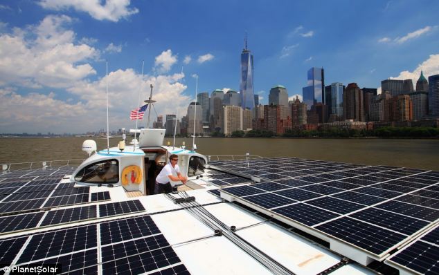 The boat is stuffed with atmospheric instruments, some of which are prototypes